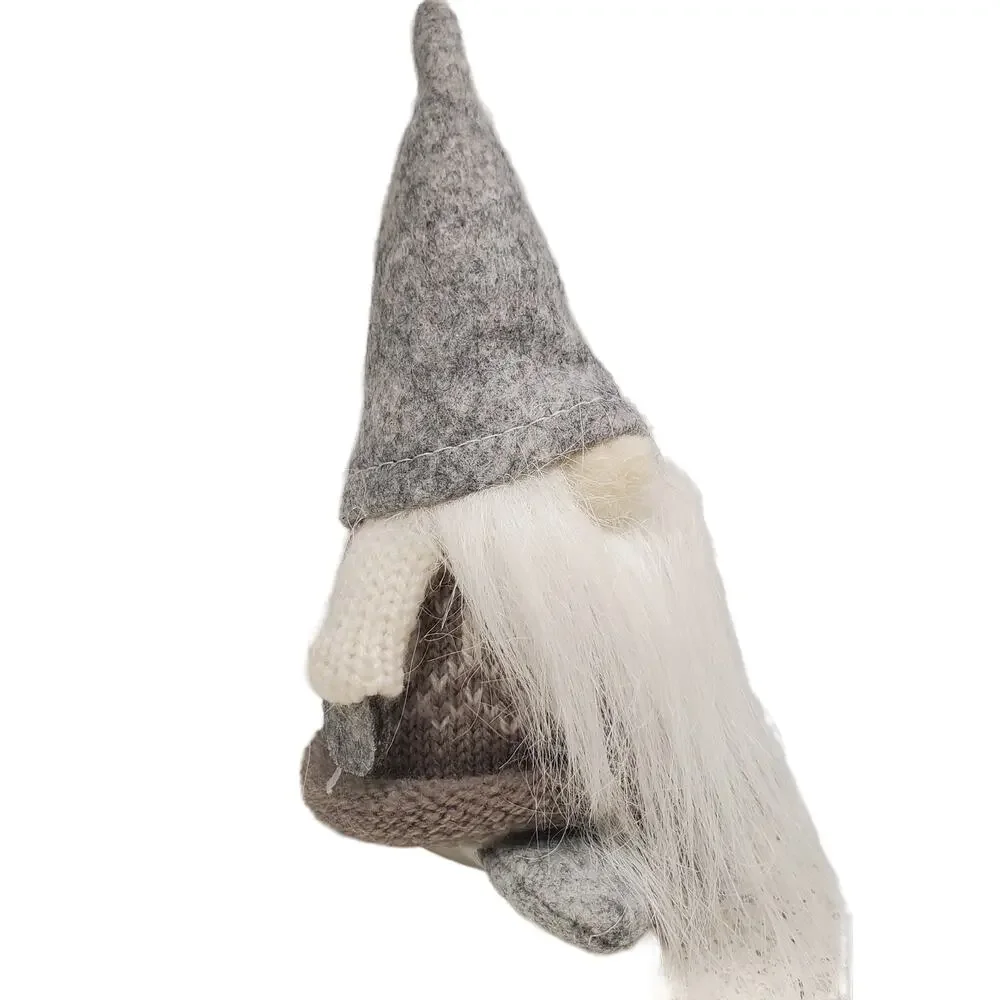 MeraVic Gnome Holiday Gray Sweater Gnome Gery 5 Inch Item No R7132